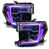 GMC sierra headlights with purple DRLs
