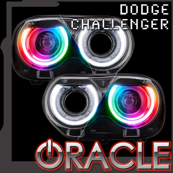 Challenger RGB+W DRL upgrade kit with ORACLE Lighting logo