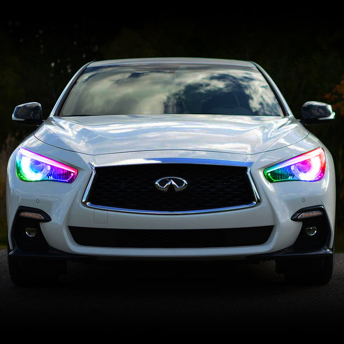2014-2021 Infiniti Q50 ORACLE ColorSHIFT RGB+W Headlight DRL Upgrade