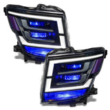 Nissan Titan headlights with blue LED