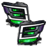Nissan titan headlights with green LED