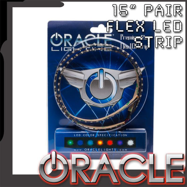 15 inch pair flex LED strip with ORACLE Lighting logo