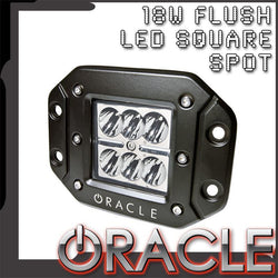 ORACLE Off-Road 18W Flush LED Square Spot Light - CLEARANCE