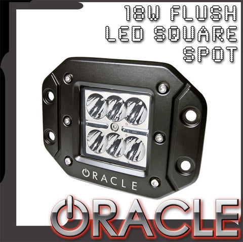 ORACLE Off-Road 18W Flush LED Square Spot Light - CLEARANCE