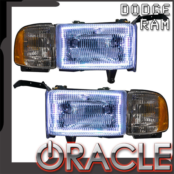 ORACLE Lighting 1994-2002 Dodge Ram 1500/2500/3500 Pre-Assembled Halo Headlights