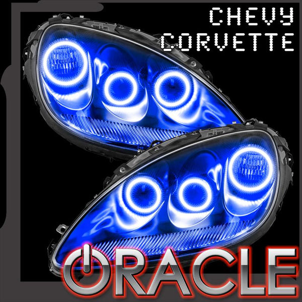 2005-2013 Chevrolet C6 Corvette ORACLE Triple Halo Headlight Kit