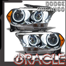 ORACLE Lighting 2011-2013 Dodge Durango Pre-Assembled Headlights Non-HID - Chrome Housing