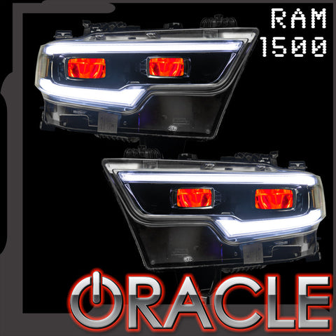 RAM 1500 colorshift demon eye kit with ORACLE Lighting logo