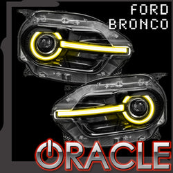 Ford bronco sport colorshift DRL and halo upgrade with ORACLE Lighting logo