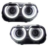 Dodge challenger headlights with white halos