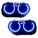 Dodge challenger headlights with blue halos