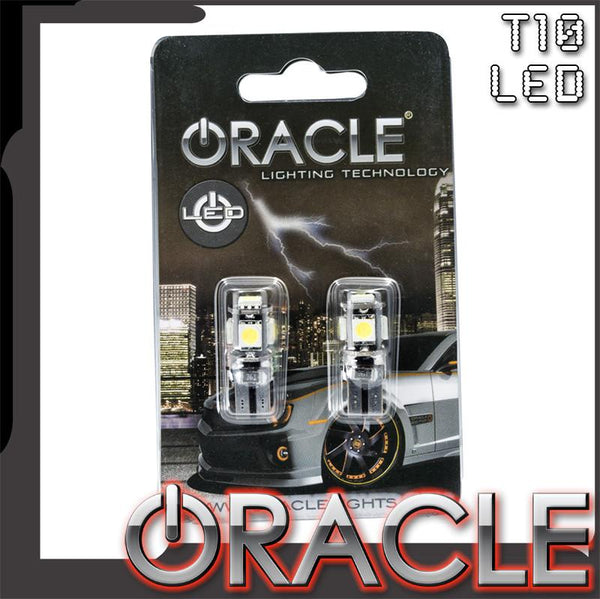 T10 LED chip package with ORACLE Lighting logo
