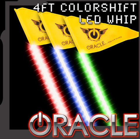 Colorshift LED whip with ORACLE Lighting logo