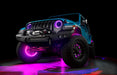 Aqua jeep with pink LED halos and wheel rings