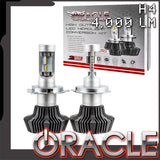 H4 4,000 Lm LED bulbs with ORACLE Lighting logo