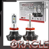 H11 4,000 Lm LED bulbs with ORACLE Lighting logo