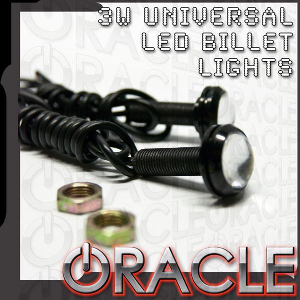 3W universal LED billet lights with ORACLE Lighting logo