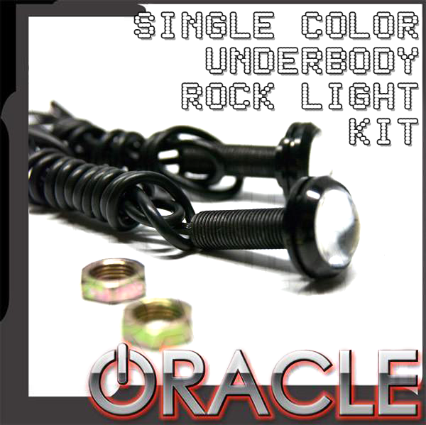Single color underbody rock light kit with ORACLE Lighting logo