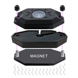 Magnet adapter diagram with rock light installation