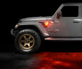 Sidetrack lighting system on Jeep with amber lighting