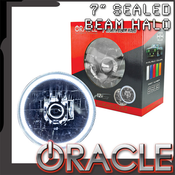 ORACLE Pre-Installed 7" H6024/PAR56 Sealed Beam Halo - White LED