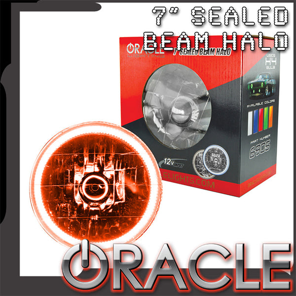 ORACLE Pre-Installed 7" H6024/PAR56 Sealed Beam Halo - Amber LED