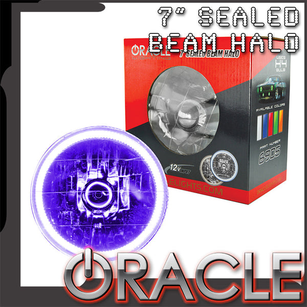 ORACLE Pre-Installed 7" H6024/PAR56 Sealed Beam Halo - UV/Purple LED