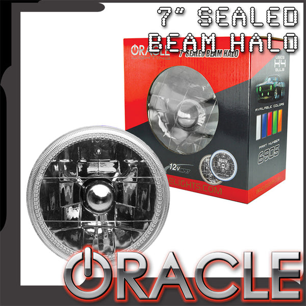 1966-1977 Ford Bronco ORACLE Pre-Installed 7" H6024/PAR56 Sealed Beam Halo