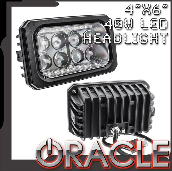 ORACLE 4”x6” 40W Replacement LED Headlight