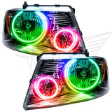 ORACLE Lighting 2005-2008 Ford F-150 Pre-Assembled Halo Headlights - Chrome Housing
