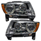 ORACLE Lighting 2011-2013 Jeep Grand Cherokee Pre-Assembled Halo Headlights - Non HID - Chrome