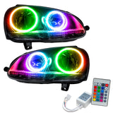 ORACLE Lighting 2006-2010 Volkswagen Jetta Pre-Assembled Halo Headlights-Chrome