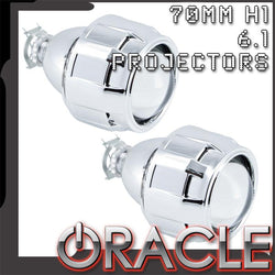ORACLE 2.5" Bi-Xenon 70mm H1 6.1 Retrofit Projectors (Pair) w/Bezels