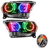 ORACLE Lighting 2011-2013 Dodge Durango Pre-Assembled Halo Headlights Non-HID - Black Housing