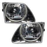 ORACLE Lighting 1997-2003 Ford F-150/F-250 Super Duty Pre-Assembled Halo Headlights - Chrome Housing