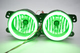2007-09 Jeep Wrangler/2005-07 Magnum Fog Lights - ORACLE Green Plasma Halos