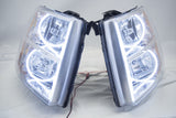 2007-2013 Chevrolet Silverado Headlights - ORACLE White LED Round Halos - Clearance