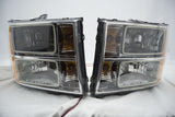 2007-13 GMC Sierra 1500/2500/3500 Headlights - ORACLE White LED SMD Halos