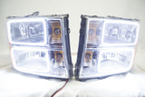 2007-13 GMC Sierra 1500/2500/3500 Headlights - ORACLE White LED SMD Halos
