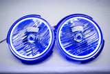 2007-2016 Jeep Wrangler Headlights Pair with ORACLE HALO KIT BLUE