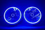 2007-2016 Jeep Wrangler Headlights Pair with ORACLE HALO KIT BLUE