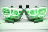 2011-2014 Dodge Charger Headlights - ORACLE Green LED Halo Kit Pre-Installed