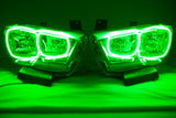 2011-2014 Dodge Charger Headlights - ORACLE Green LED Halo Kit Pre-Installed