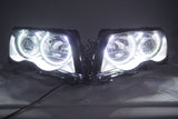 1998-2001 BMW 3 Series Headlights with ORACLE RGB ColorSHIFT Halo Kit + Remote