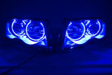 1998-2001 BMW 3 Series Headlights with ORACLE RGB ColorSHIFT Halo Kit + Remote