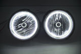 2007-16 Jeep Wrangler Headlights w/ ORACLE ColorSHIFT RGB Halo Kit + Remote