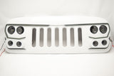 ORACLE Vector Grill BRIGHT WHITE PW7 - 2007-17 Jeep Wrangler w/ LED Headlights, Hi Beams, DRLs