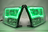 2009-2018 Dodge Ram 1500 Headlights - ORACLE Green LED Halo Kit Pre-Installed
