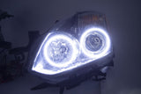 2010-2012 Nissan Altima Headlights - ORACLE WHITE LED Halo Kit