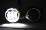 Jeep Wrangler Dodge Chrysler LED Hi-Power Fog Lights + ORACLE White Plasma Halos